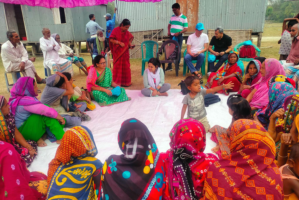 এসডিএস কর্ম এলাকার বিভিন্ন কার্যক্রম পরিদর্শন