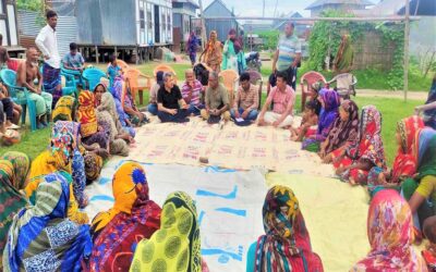 Climate Action Network South Asia (CANSA) সদস্যদের এসডিএস এর কর্ম এলাকা পরিদর্শন।