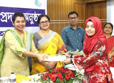 Higher Education Scholarship Cheque Distribution Ceremony: SDS awarded BDT 36,000 each to six students from its own funds