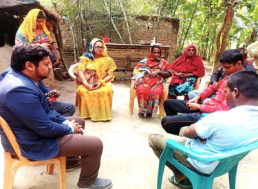 Representatives of Winrock International visiting various activities under the Ashshash Project