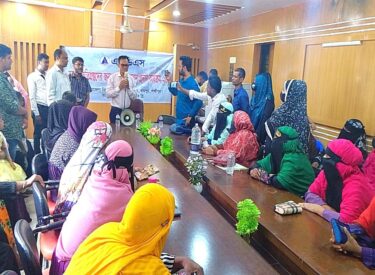 In 2024, SDS provided cash assistance of BDT 2 million to 1,000 flood-affected families in the south-eastern region of the country.