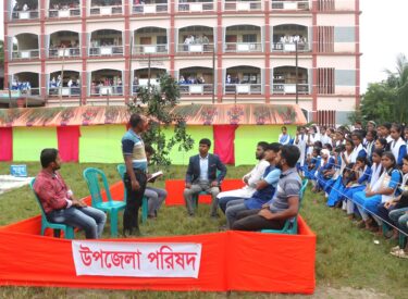 Field simulation under the Forecast-based Early Action Program for Floods in the Padma Basin.