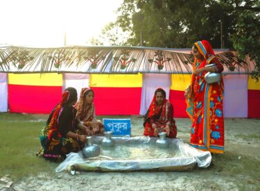 Field simulation under the Forecast-based Early Action Program for Floods in the Padma Basin.