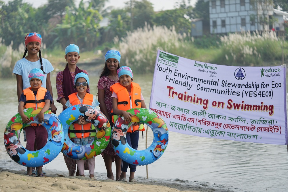 Swimming and water safety lessons to ninety children
