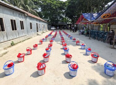 Cash and Hygiene Kit Distributed to River Erosion-Affected Families under the project titled “Emergency Humanitarian Assistance for River Erosion-Affected Communities in Shariatpur